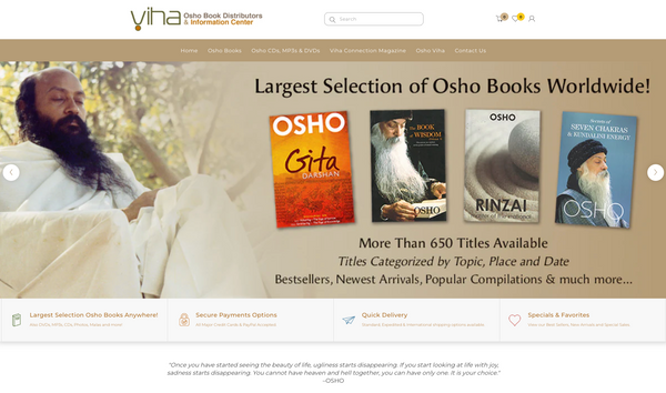 About Our New Website – Osho Viha